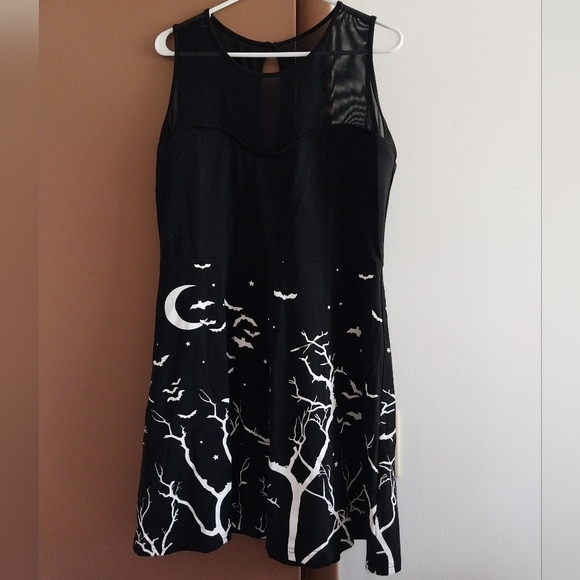 Too Fast spooky tree goth Halloween dress - Picture 2 of 13